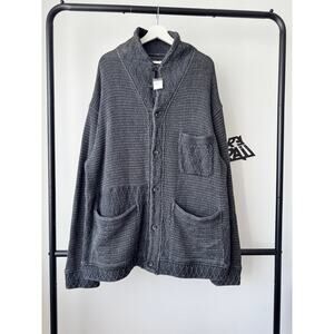 NWT Porter Classic Textured Heavy Cable Knit Cardigan